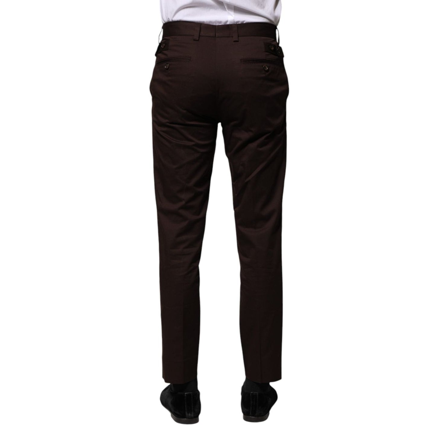 Dolce & Gabbana Brown Cotton Formal Dress Pants PAN76462-44