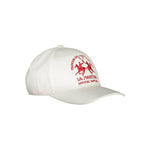La Martina White Cotton Men Cap LA-13273
