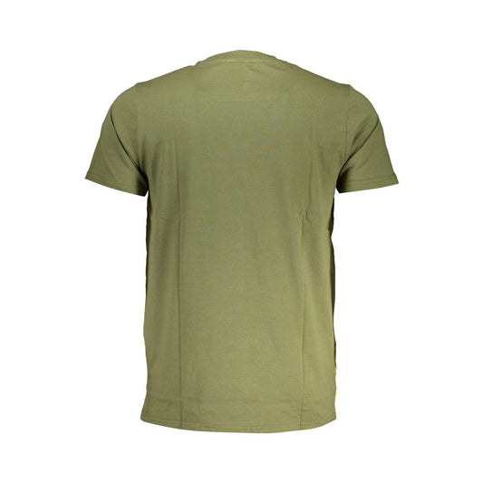 Cavalli Class Green Cotton T-Shirt CA-28604-L