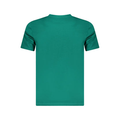 Cavalli Class Green Cotton T-Shirt