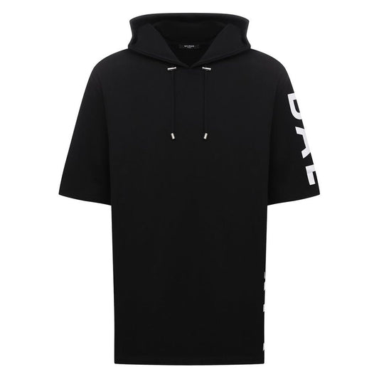Balmain Black Cotton Sweatshirt