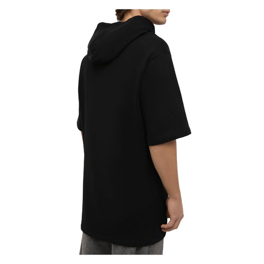 Balmain Black Cotton Men Sweatshirt