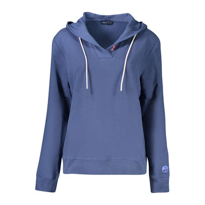 North Sails Blue Cotton Women Sweatshirt