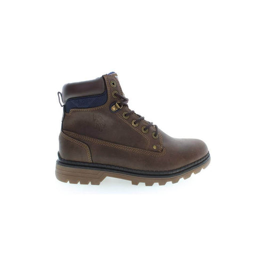 U.S. POLO ASSN. Brown Polyester Men Boot US-37274-EU40/US7