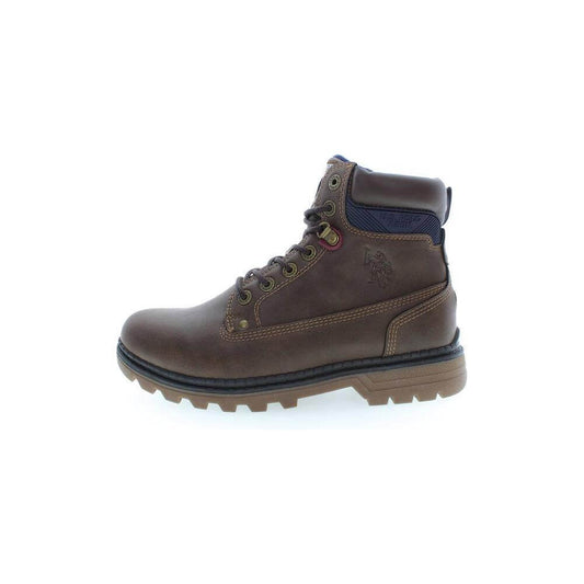 U.S. POLO ASSN. Brown Polyester Men Boot US-37274-EU40/US7