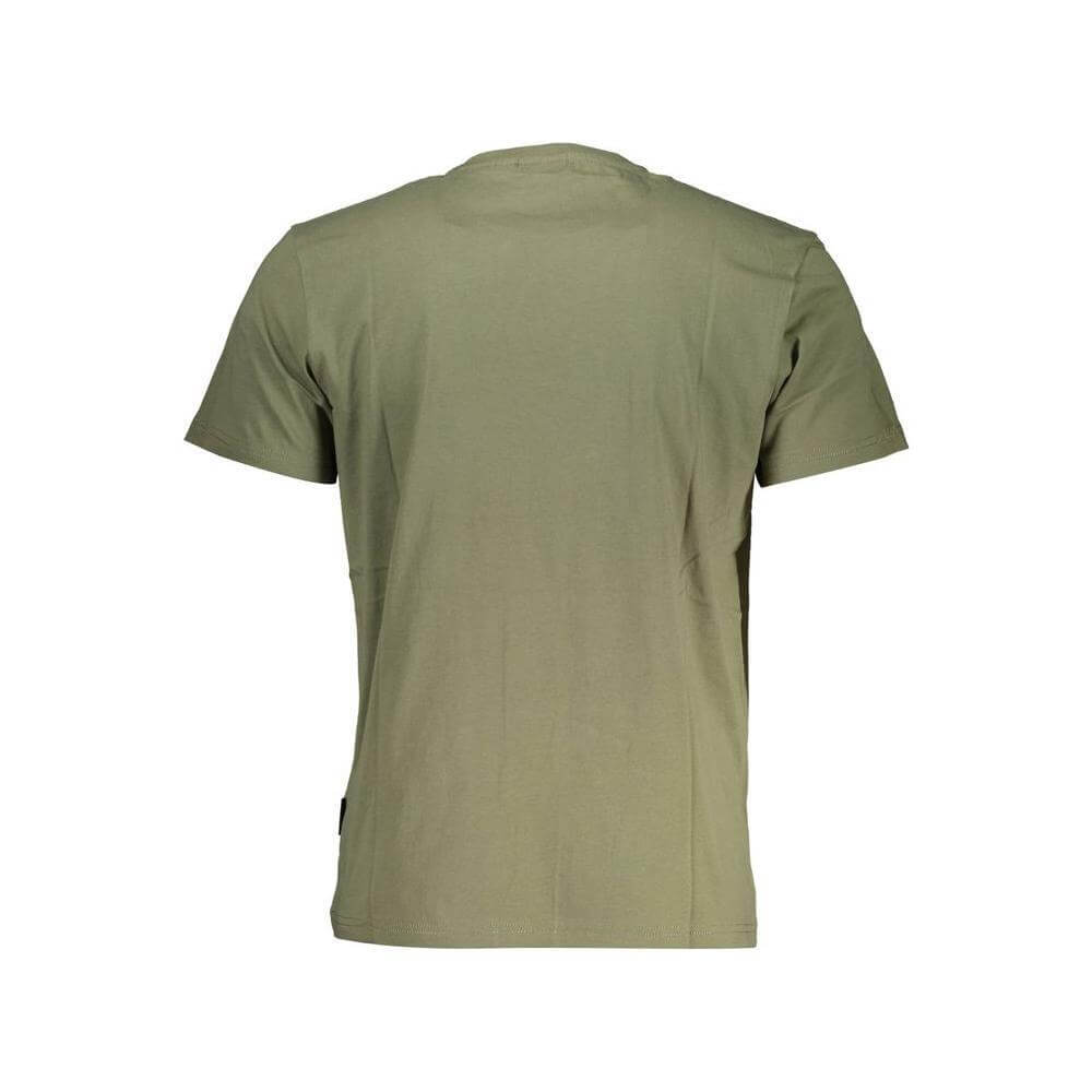 Napapijri Green Cotton Men T-Shirt NA-37623-XXL