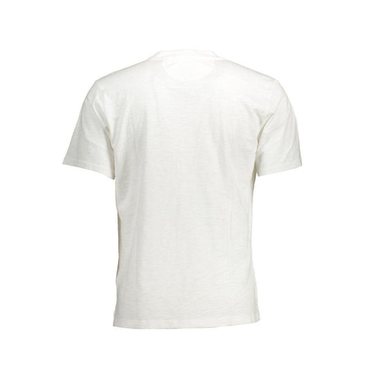 La Martina White Cotton Men T-Shirt LA-37631-M