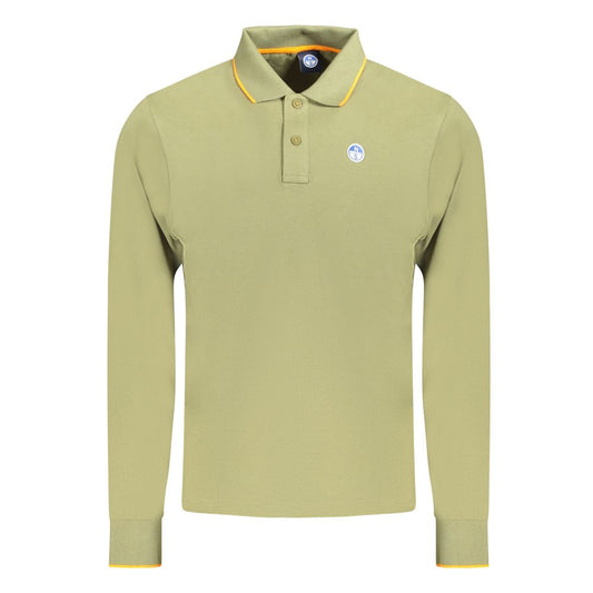 North Sails Green Cotton Men Polo Shirt NO-35812-S