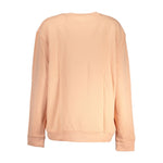 Cavalli Class Elegant Long-Sleeved Pink Fleece Sweatshirt