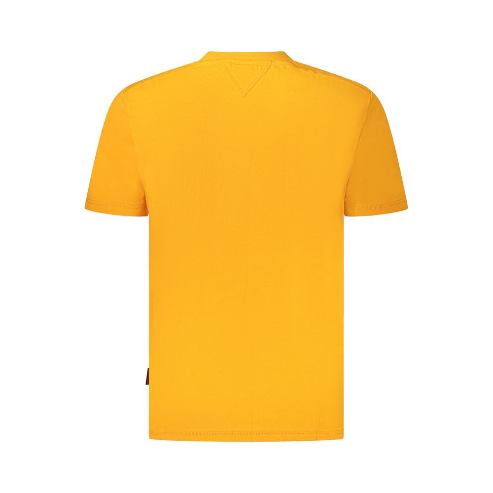 Napapijri Orange Cotton Men T-Shirt