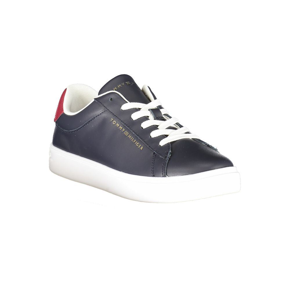 Tommy Hilfiger Blue Leather Women Sneaker
