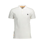 Timberland White Cotton Men Polo Shirt TI-37392-S