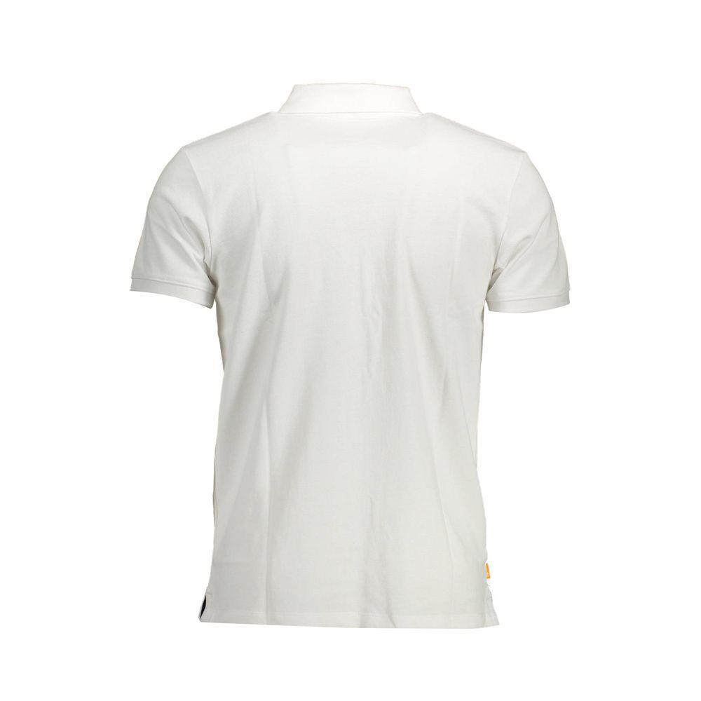 Timberland White Cotton Men Polo Shirt TI-37392-S