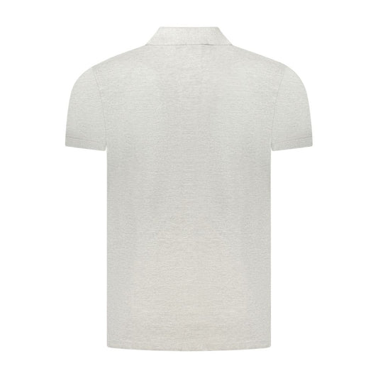 Cavalli Class Gray Cotton Polo Shirt CA-38695-M
