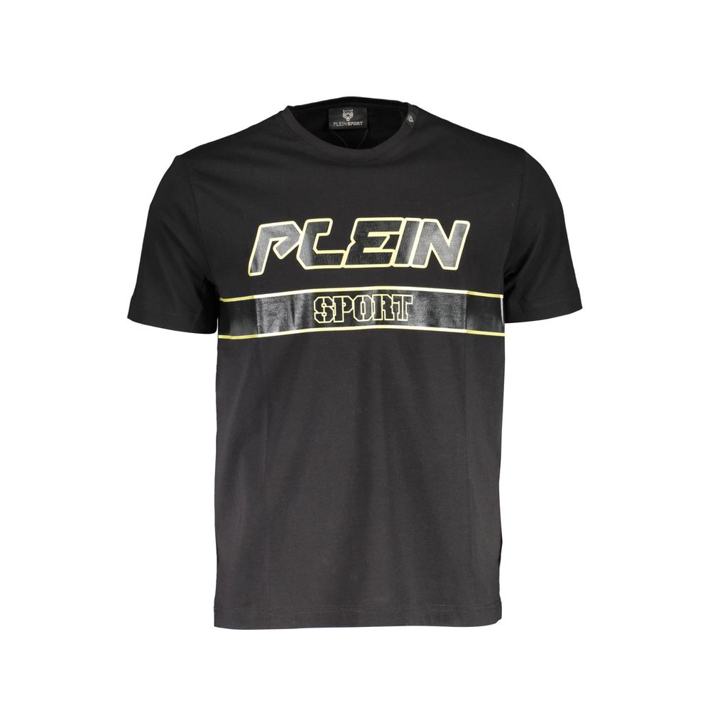 Plein Sport Black Cotton T-Shirt
