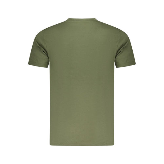Cavalli Class Green Cotton Men T-Shirt CA-36650-M