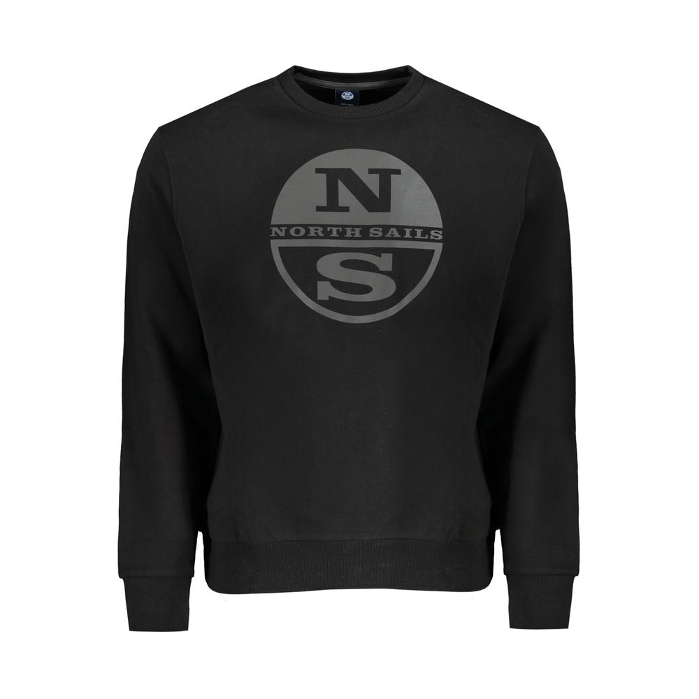 North Sails Black Cotton Men Sweater