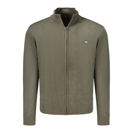 Norway 1963 Green Polyamide Men Cardigan NO-33180-XXL