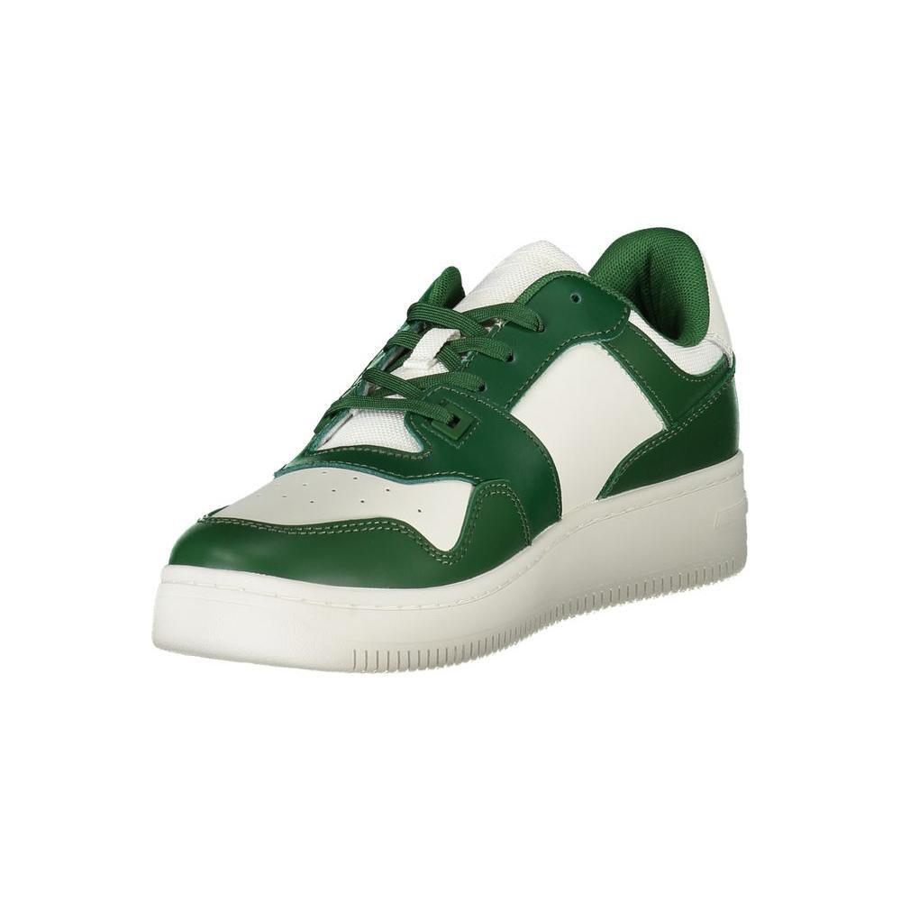 Tommy Hilfiger Green Leather Men Sneaker TO-35337-EU40/US7