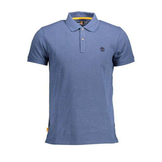 Timberland Blue Cotton Men Polo Shirt TI-37915-S
