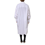 Dolce & Gabbana White Cotton Collared Shirt Long Sleeve Top