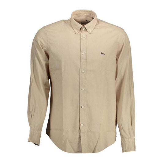 Harmont & Blaine Beige Cotton Men Shirt HA-37784-XL