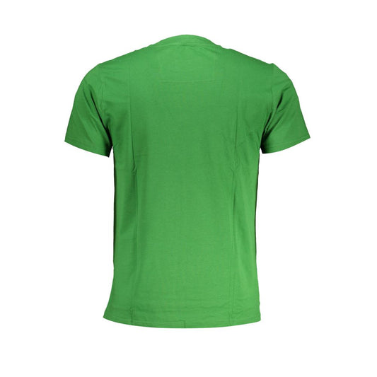 Cavalli Class Green Cotton T-Shirt CA-28633-L