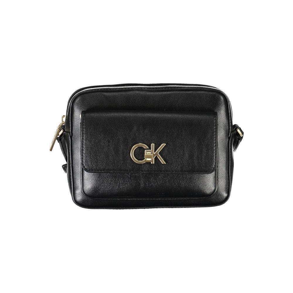 Calvin Klein Black Recycled Polyester Women Handbag CA-37022