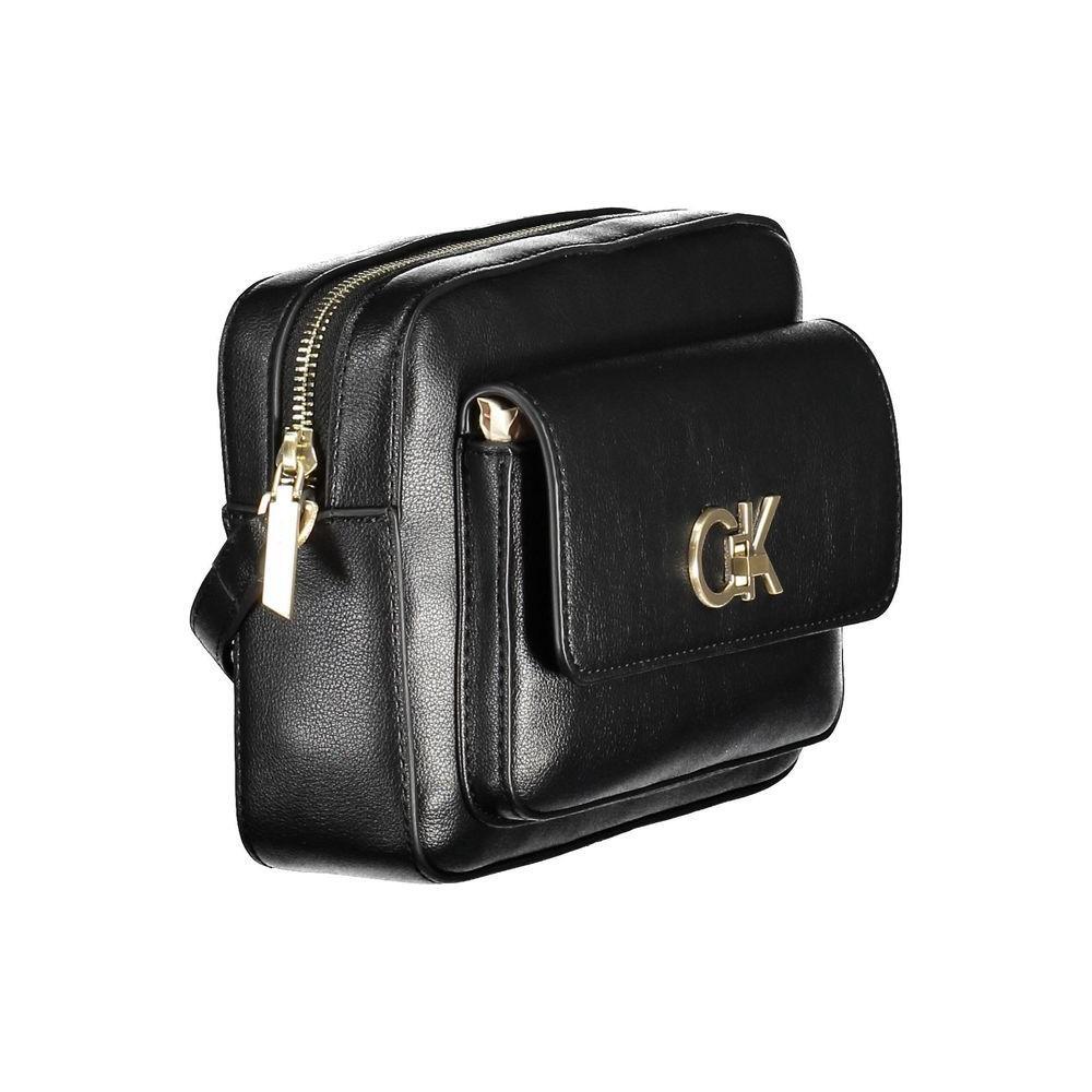 Calvin Klein Black Recycled Polyester Women Handbag CA-37022