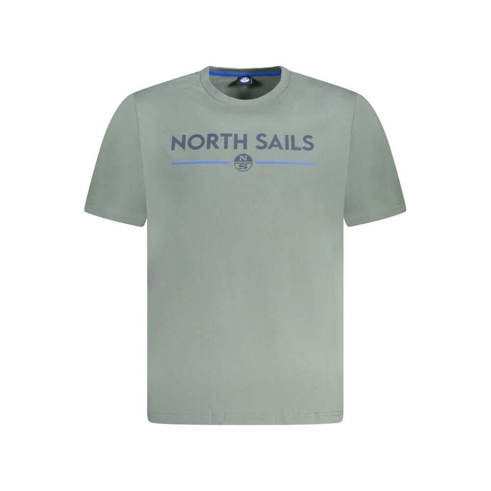 North Sails Green Cotton Men T-Shirt