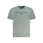 North Sails Green Cotton Men T-Shirt