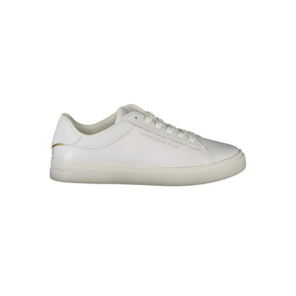 Tommy Hilfiger Bianco Polyurethane Women Sneaker