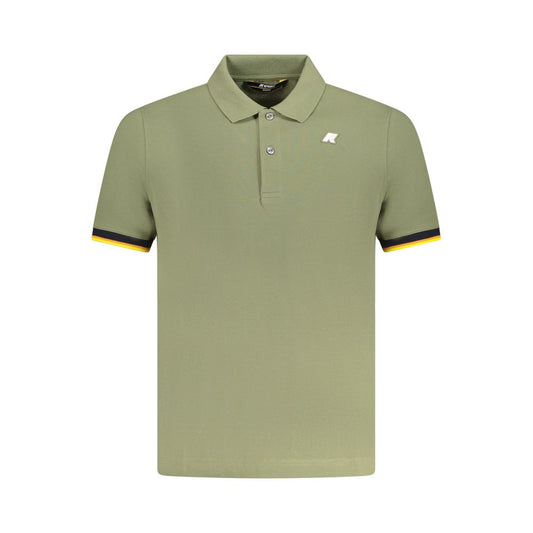 K-WAY Green Cotton Polo Shirt KW-38395-S