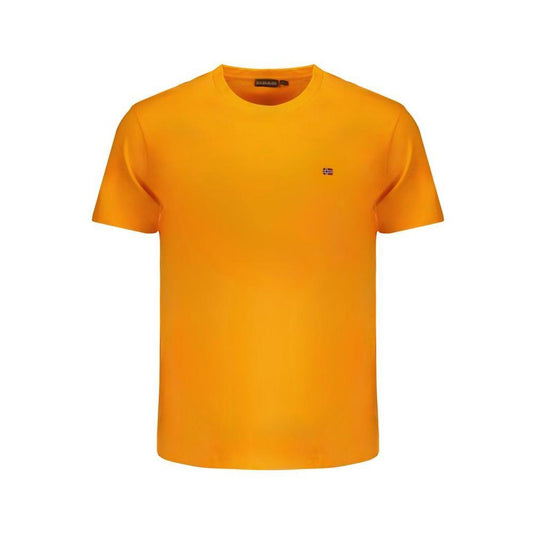 Napapijri Orange Cotton T-Shirt NA-31622-XXL