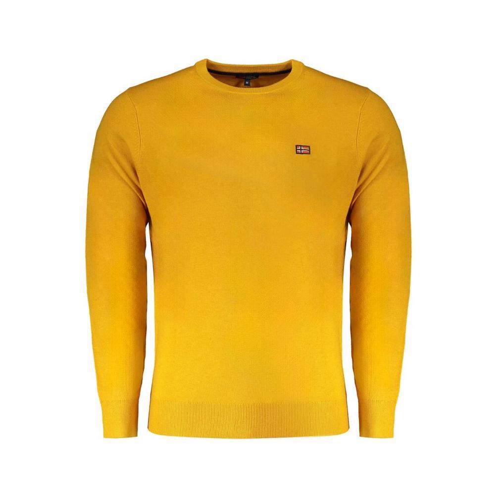 Norway 1963 Yellow Wool Men Sweater NO-32064-3XL