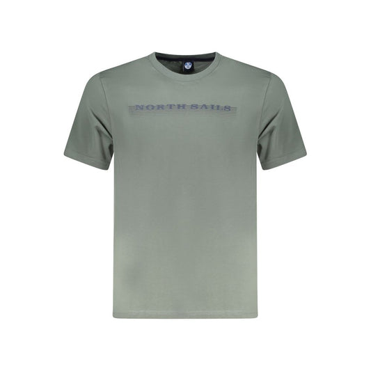 North Sails Green Cotton Men T-Shirt NO-35024-S