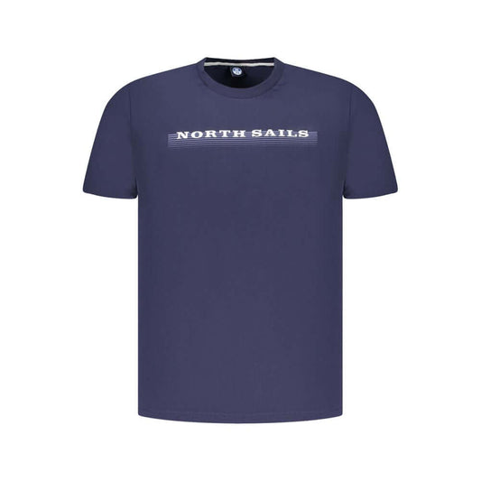 North Sails Blue Cotton Men T-Shirt