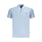 Napapijri Light Blue Cotton Men Polo Shirt NA-35694-M