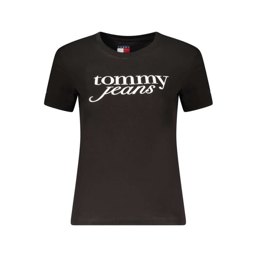 Tommy Hilfiger Black Cotton Tops & T-Shirt TO-36253-S