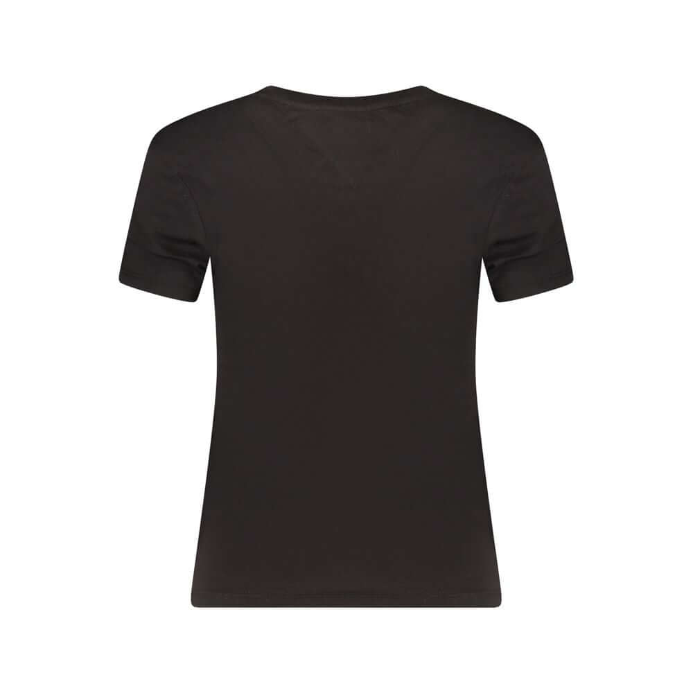 Tommy Hilfiger Black Cotton Tops & T-Shirt TO-36253-S