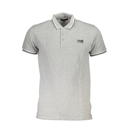 Cavalli Class Brown Cotton Men Polo Shirt