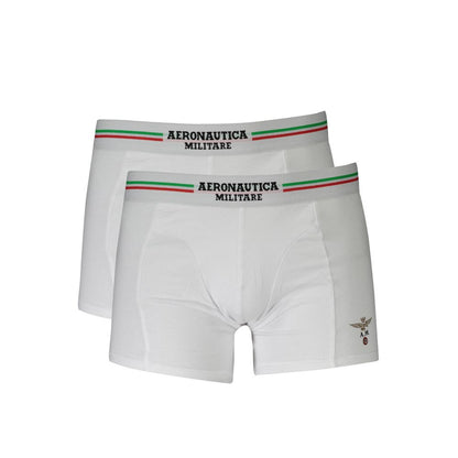 Aeronautica Militare White Cotton Men Boxer