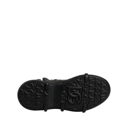 Dolce & Gabbana Black Leather Casual Mens Ankle Boots Shoes