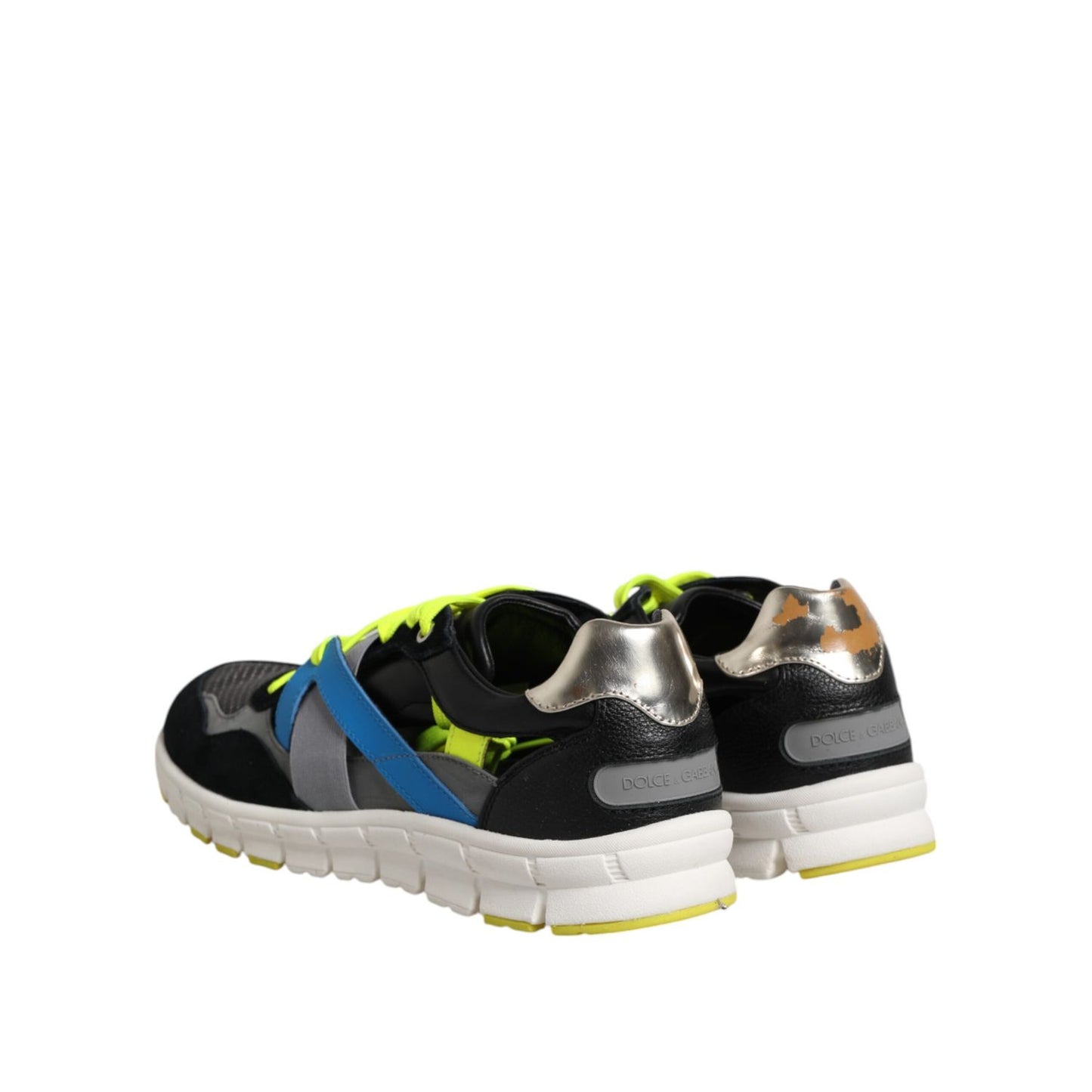 Dolce & Gabbana Multicolor Lace Up Low Top Men Sneakers Shoes