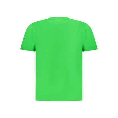 Alt Tag: North Sails Green Cotton Men T-Shirt with short sleeves and crew-neck style, showcasing vibrant green color and iconic logo application.