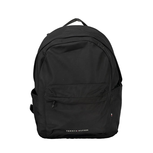 Tommy Hilfiger Black Polyester Backpack TO-26116