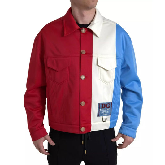 Dolce & Gabbana Multicolor Polyester Collar Short Jacket JKT3645-48