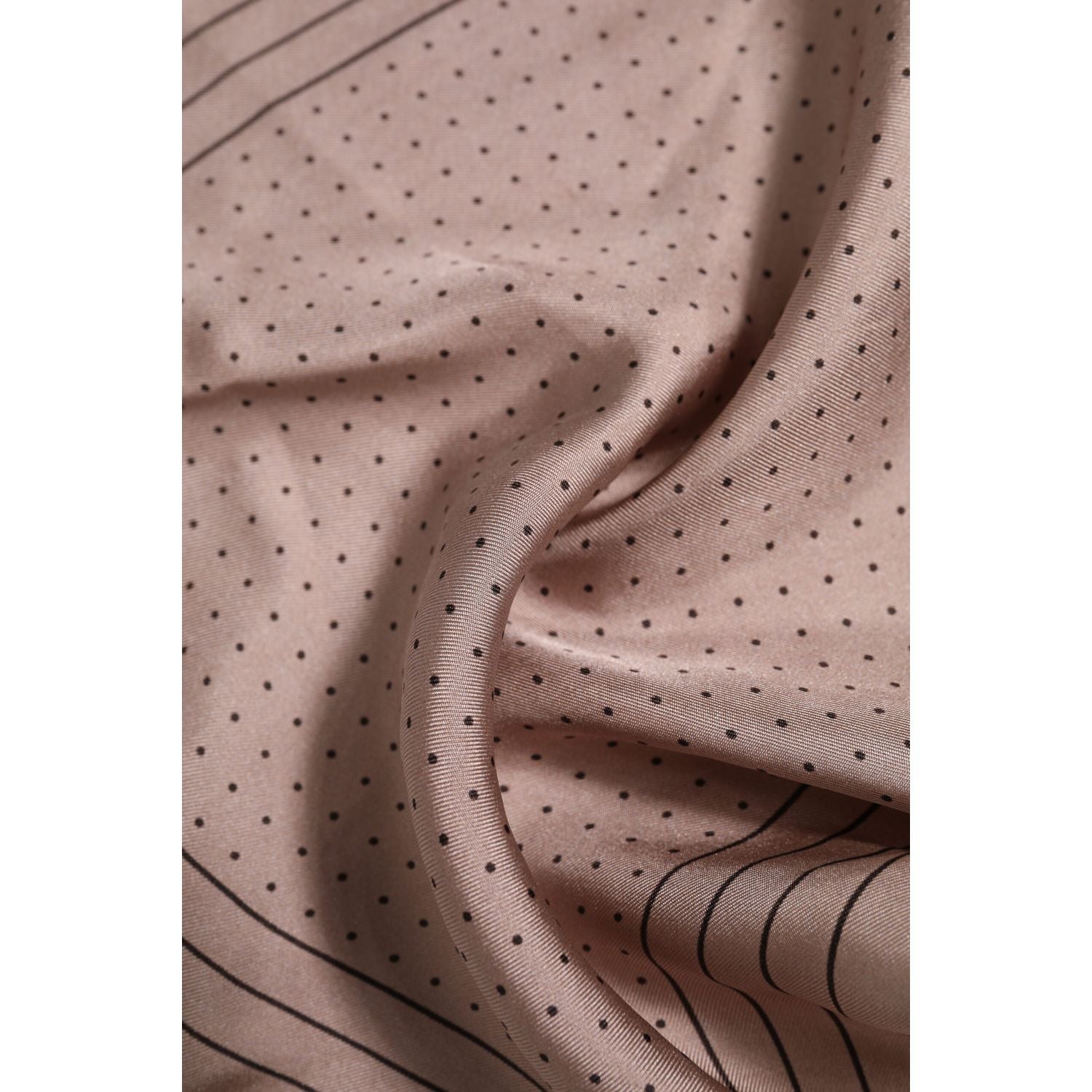 Dolce & Gabbana Beige Dotted Silk Square Men Foulard Scarf