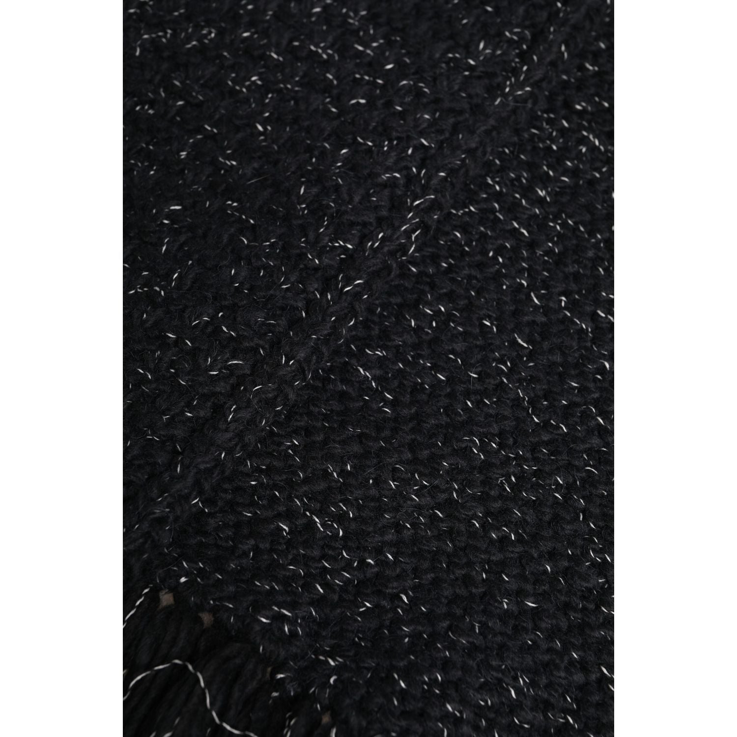 Dolce & Gabbana Black Cashmere Neck Warmer Wrap Shawl Scarf