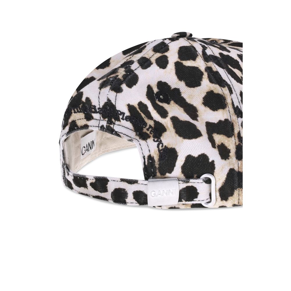 Ganni Multicolor Cotton Cap (Baseball Hat)